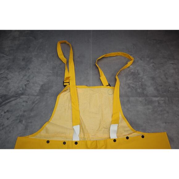 Neese Overall Pants Mens XL Yellow Workwear Waterproof Deluxe Rain Overalls - Picture 10 of 16